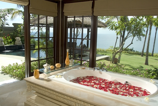 Ayana Bali - Ocean front villa bath room Ayana Bali - Ocean front villa bath room
