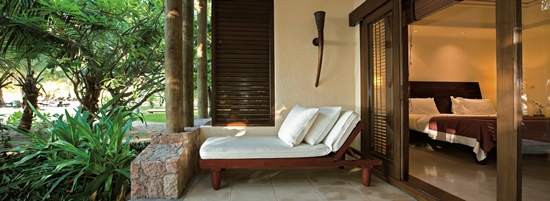Constance Lemuria - przykładowy taras w Senior Suite Constance Lemuria - przykładowy taras w Senior Suite