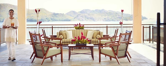 Seszele Raffles Praslin lobby Seszele Raffles Praslin lobby
